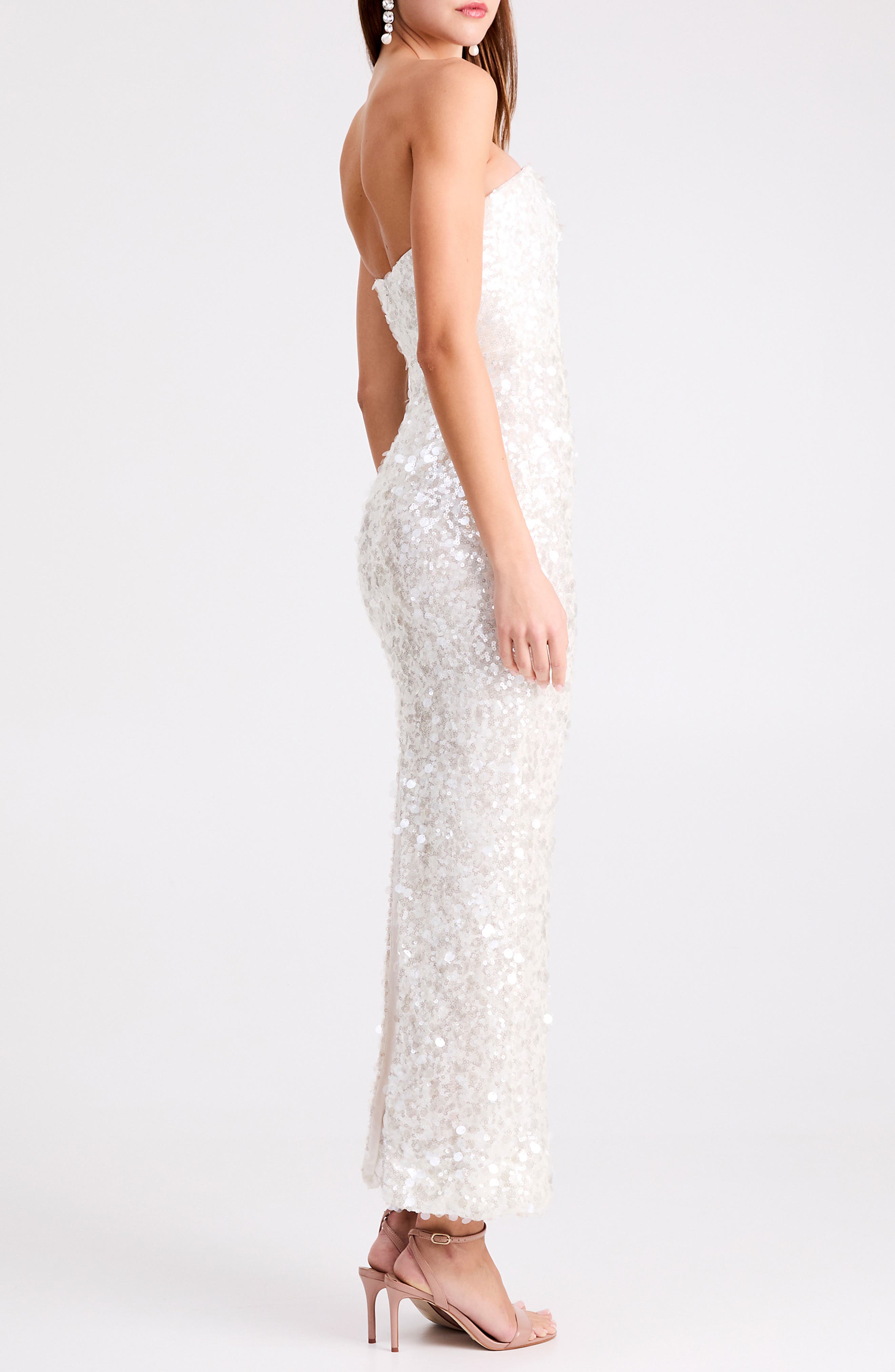 Leslie Sequin Column Gown - image 2