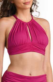 La Blanca Island Goddess High Neck Bikini Top