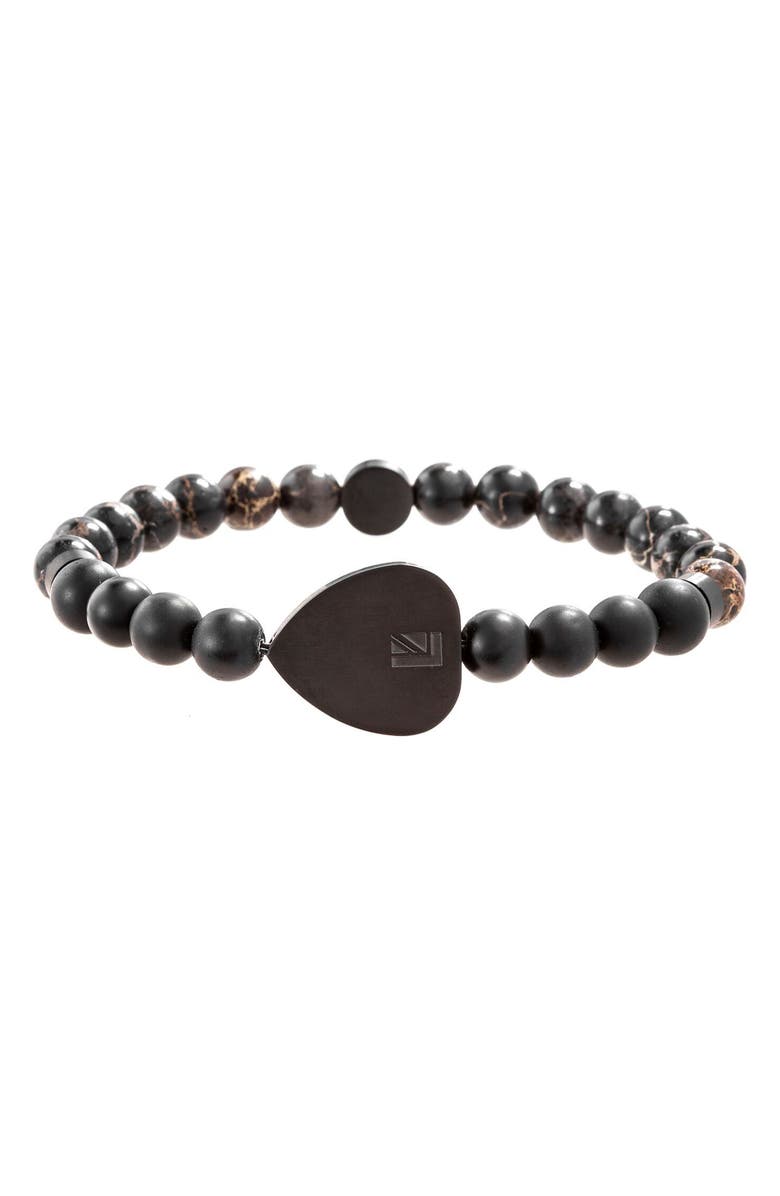 Ben Sherman Stone Heart Station Bead Bracelet, Main, color, 