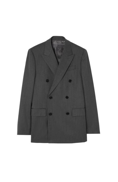 Herringbone Wool Tailored Jacket