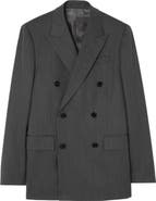 Burberry Herringbone Wool Tailored Jacket