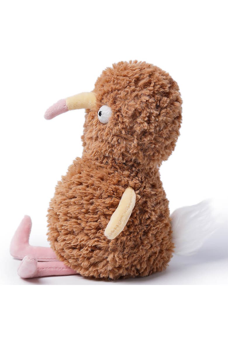 7 Inch Peanut Chicken Weighted Stuffed Animal, Alternate, color, Brown