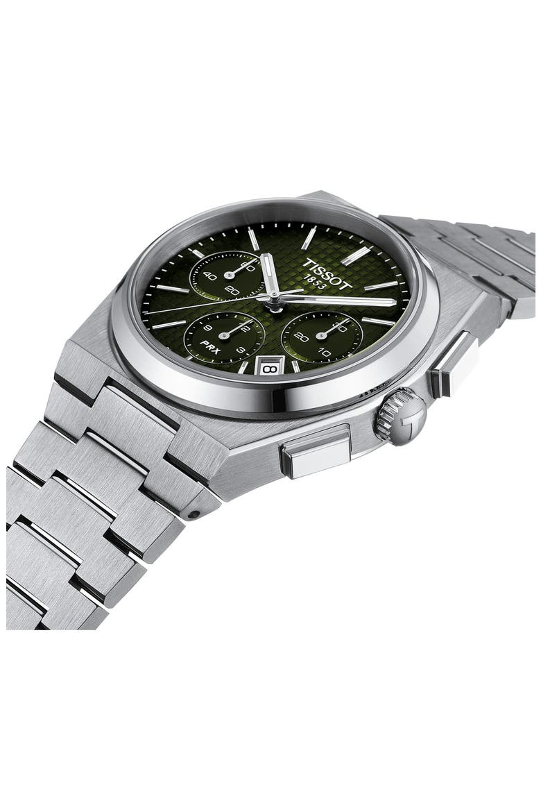 PRX Chronograph Bracelet Watch, 42mm, Alternate, color, GREEN