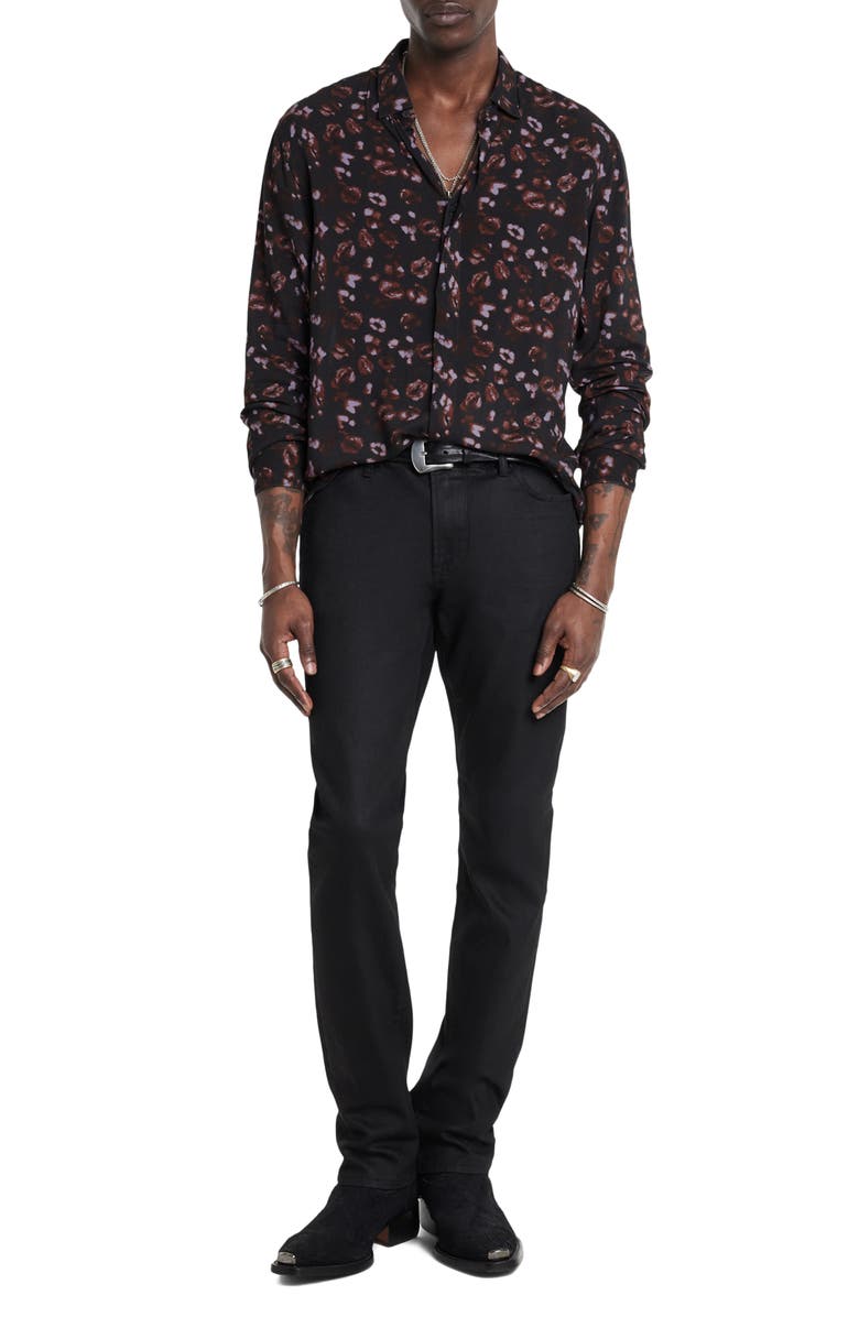 John Varvatos Rodney Button-Up Shirt, Alternate, color, Carbon Grey