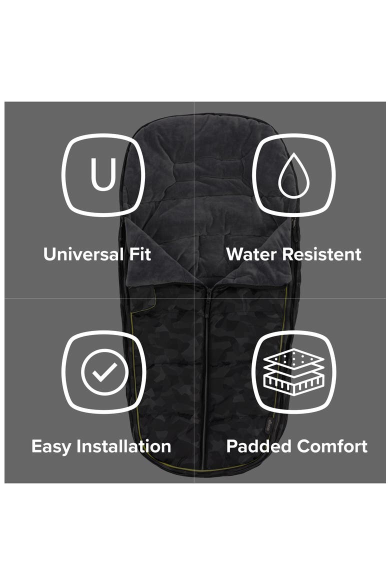 Universal All Weather Footmuff, Alternate, color, BLACK CAMO