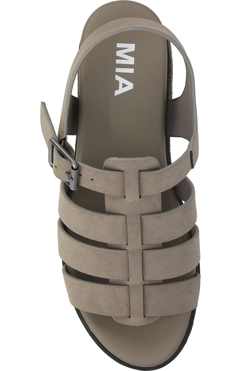 MIA Kaja Platform Fisherman Sandal, Alternate, color, Taupe