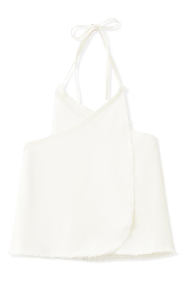 MANGO TEEN Frayed Double Breasted Cotton Shell, Alternate, color,
