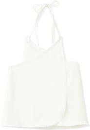 MANGO TEEN Frayed Double Breasted Cotton Shell
