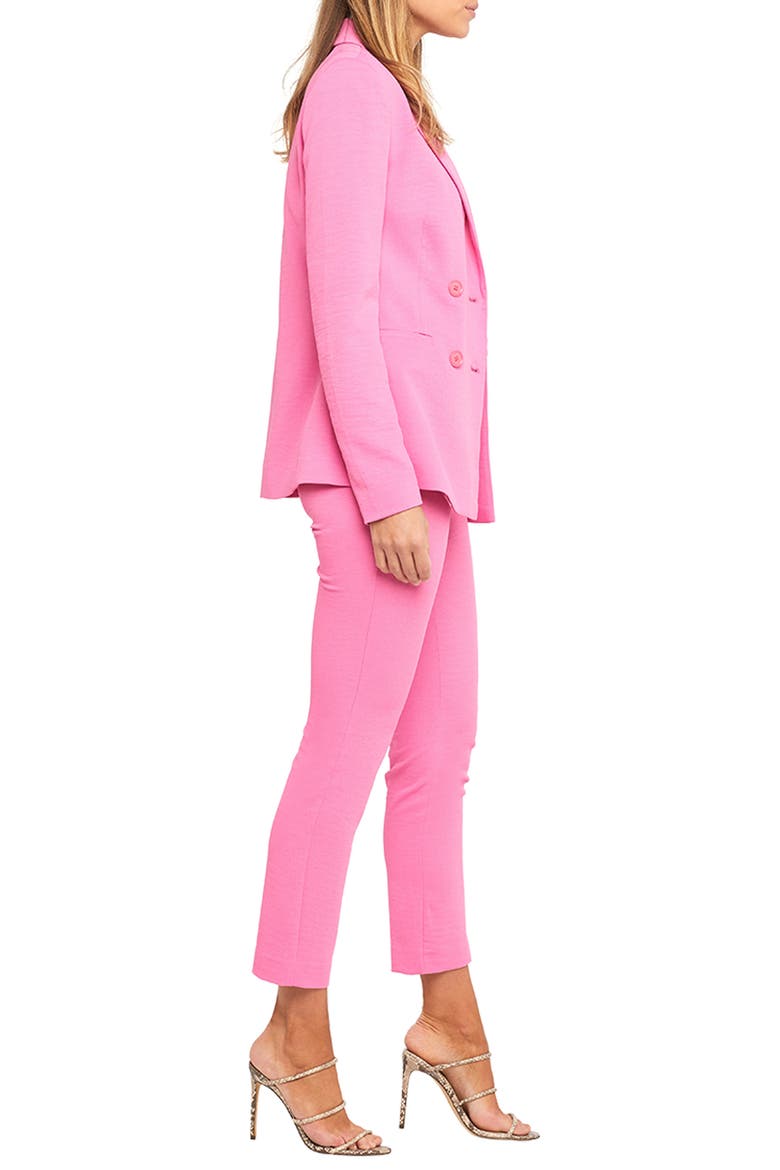 Parisienne Double Breasted Blazer, Alternate, color, PINK POP