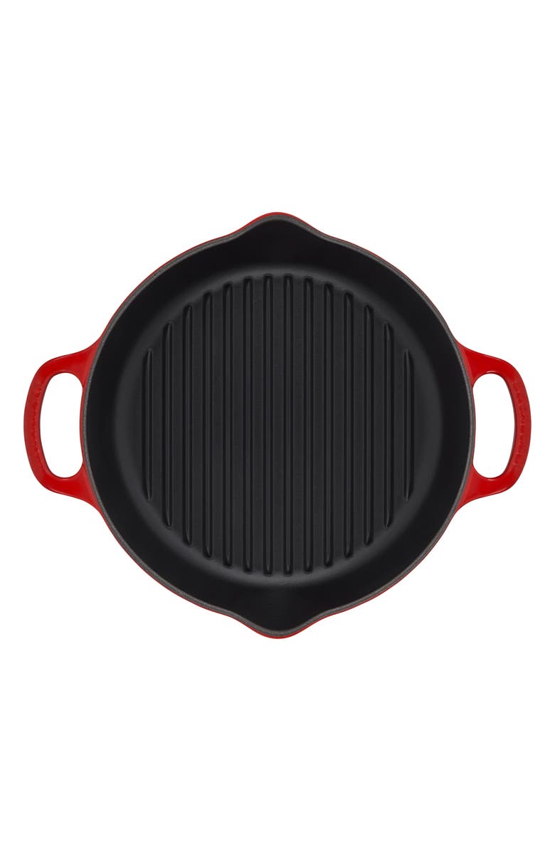 Le Creuset Signature 9.75-Inch Deep Round Enamel Cast Iron Grill Pan, Alternate, color, 