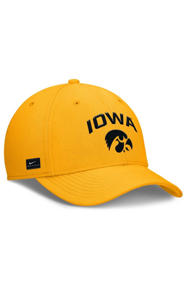 Nike Men's Nike Gold Iowa Hawkeyes 2025 On-Field Rise Performance Flex Hat, Alternate, color, Gold