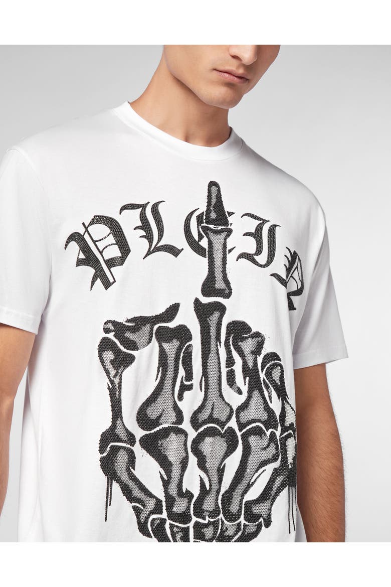 T-Shirt Round Neck Iconic Plein Men, Alternate, color, white
