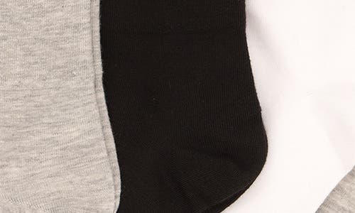 Felina Assorted 6-pack Ankle Socks In Black/heather/white