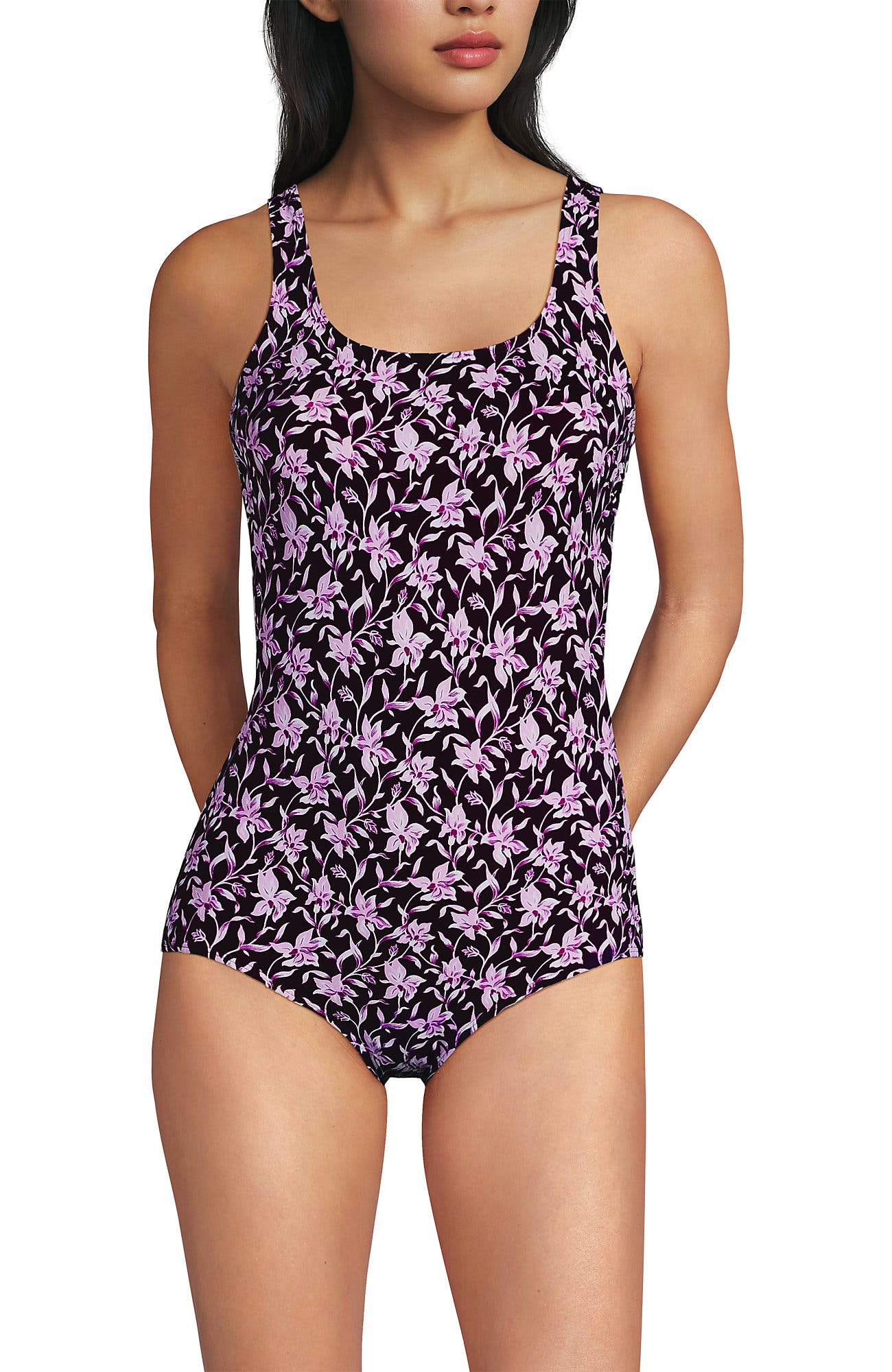 Tropic Floral Ditsy/Dark Wine