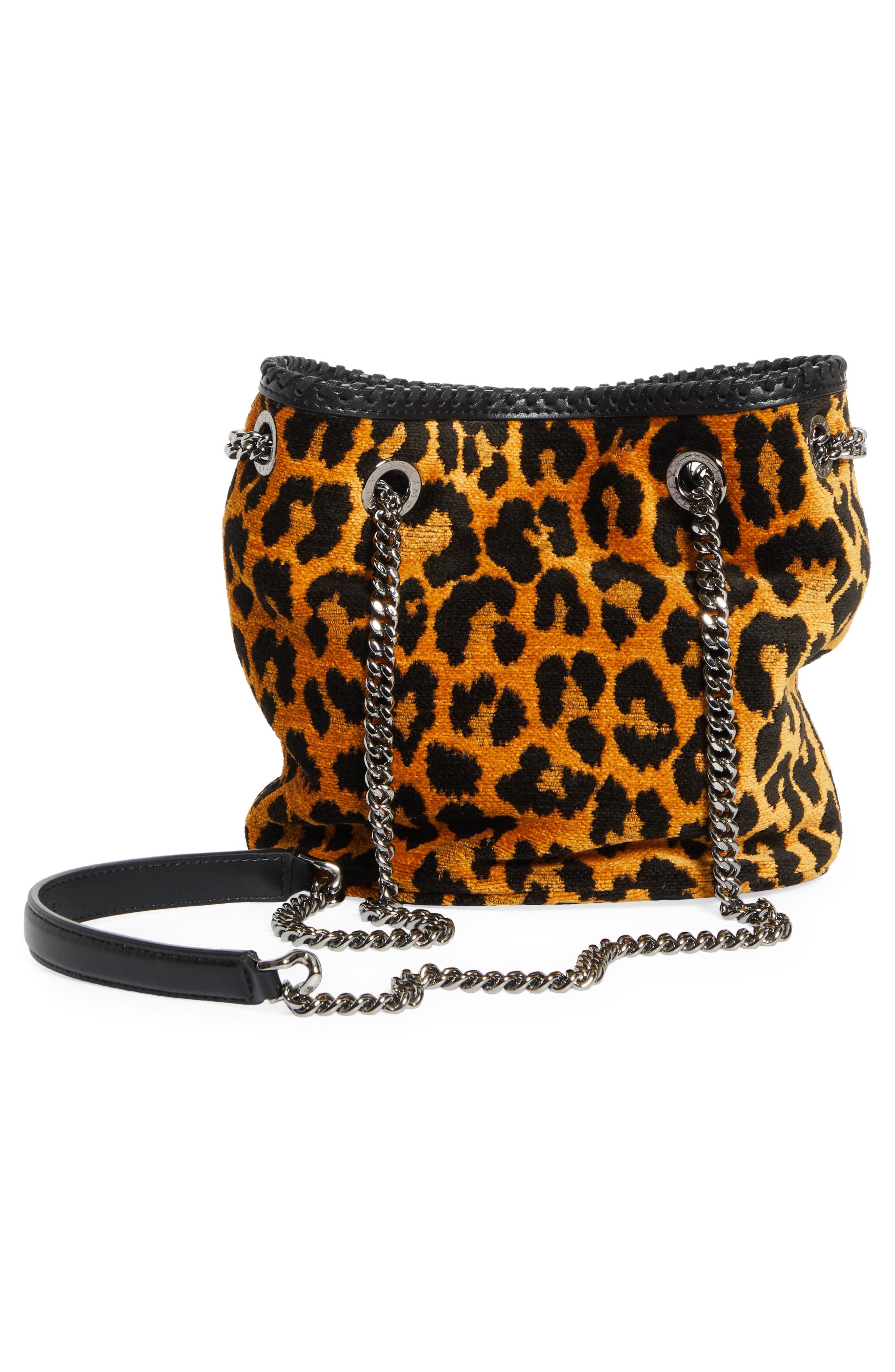Falabella Leopard Print Bucket Bag, Alternate, color, LEOPARD