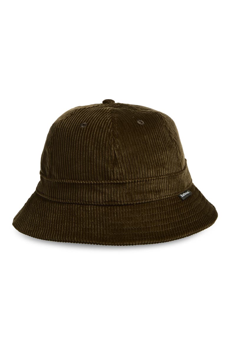 Westdale Buckle Corduroy Hat, Main, color, OLIVE