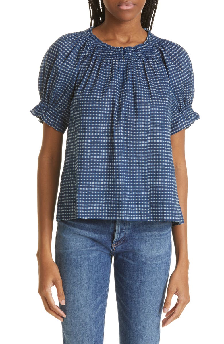 Apiece Apart Kasin Organic Cotton Top, Main, color, 