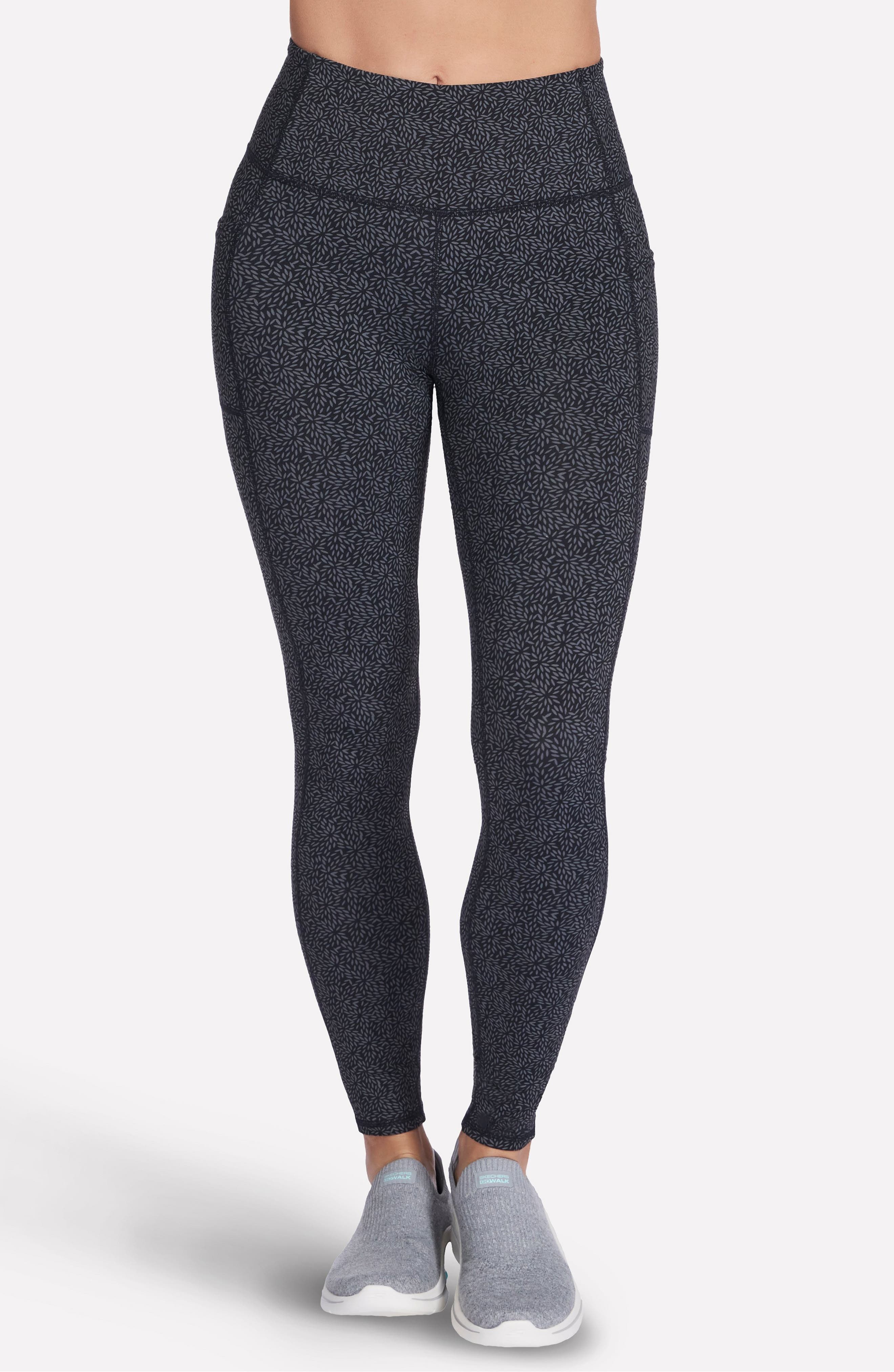 SKECHERS GO WALK® Full Length High Waist Daisies Legging