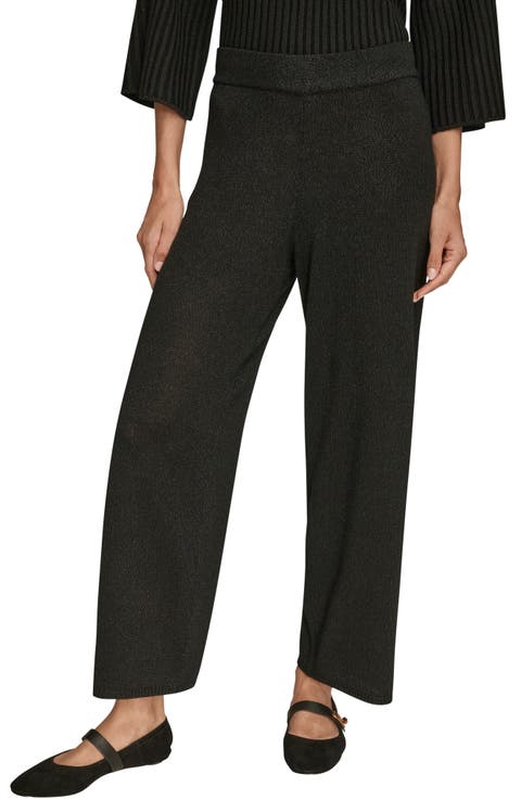 Ankle Wide Leg Sweater Pants
