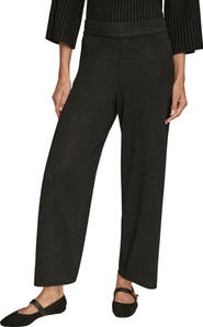 Donna Karan New York Ankle Wide Leg Sweater Pants