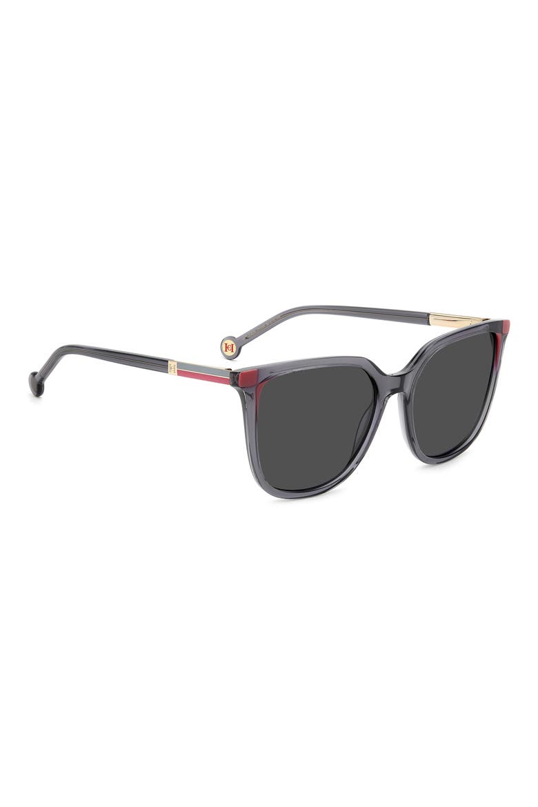 54mm Rectangular Sunglasses, Alternate, color, GREY PINK/ GREY