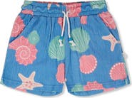 Deux par Deux Crinkle Jersey Straight Fit Shell Shorts