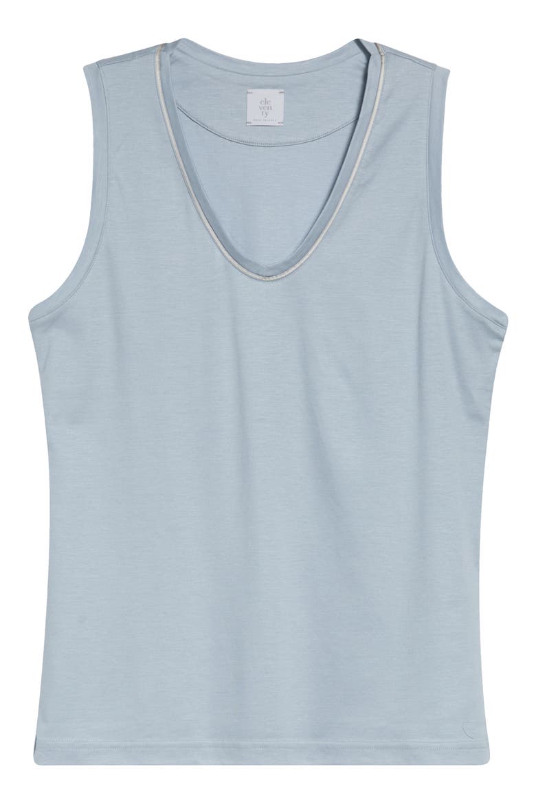 Trimmed Tank, Main, color, 130 SKY BLUE