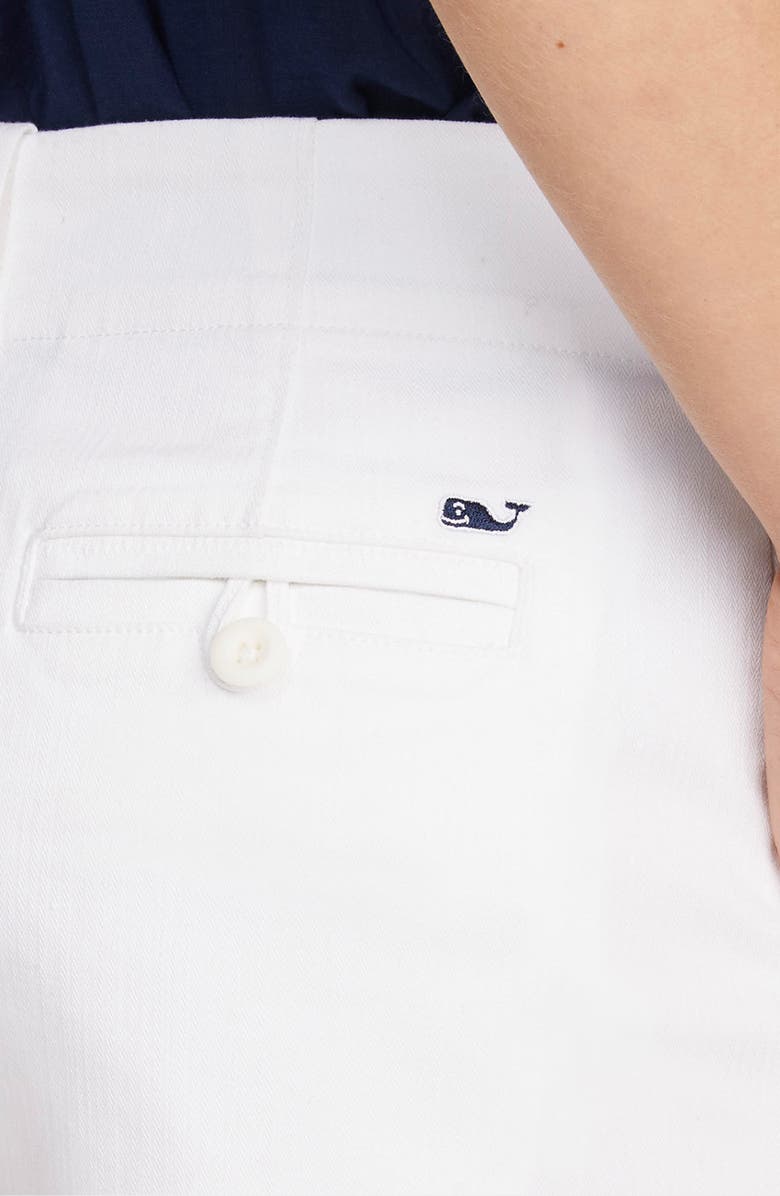 vineyard vines Everyday Herringbone Shorts, Alternate, color, White Cap