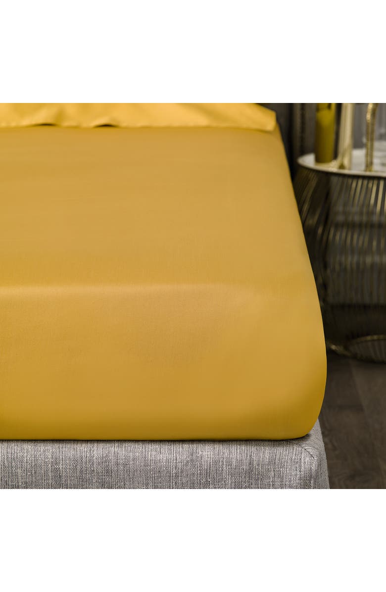 Togas Rhapsody Fitted Sheet, Main, color, Yellow
