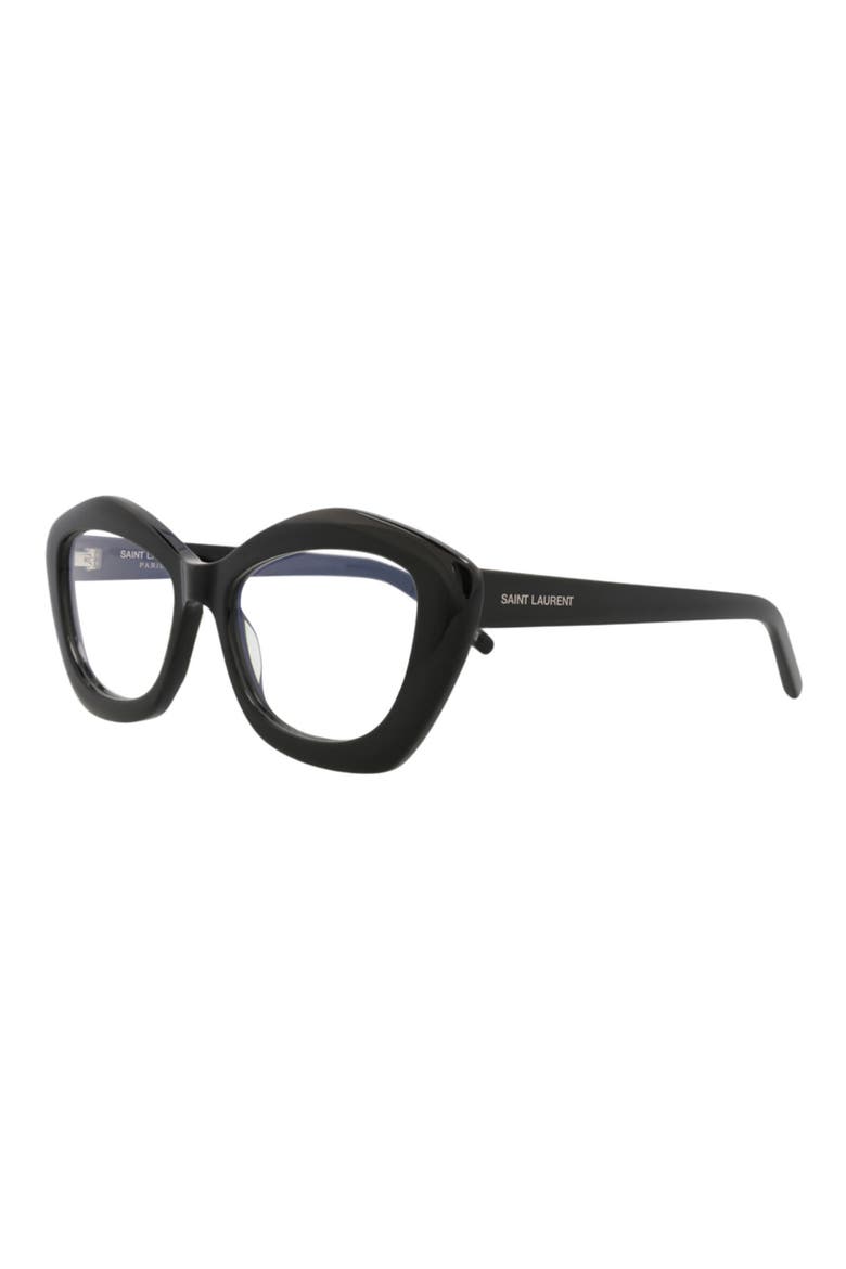 54mm Irregular Optical Frames, Alternate, color, BLACK BLACK TRANSPARENT