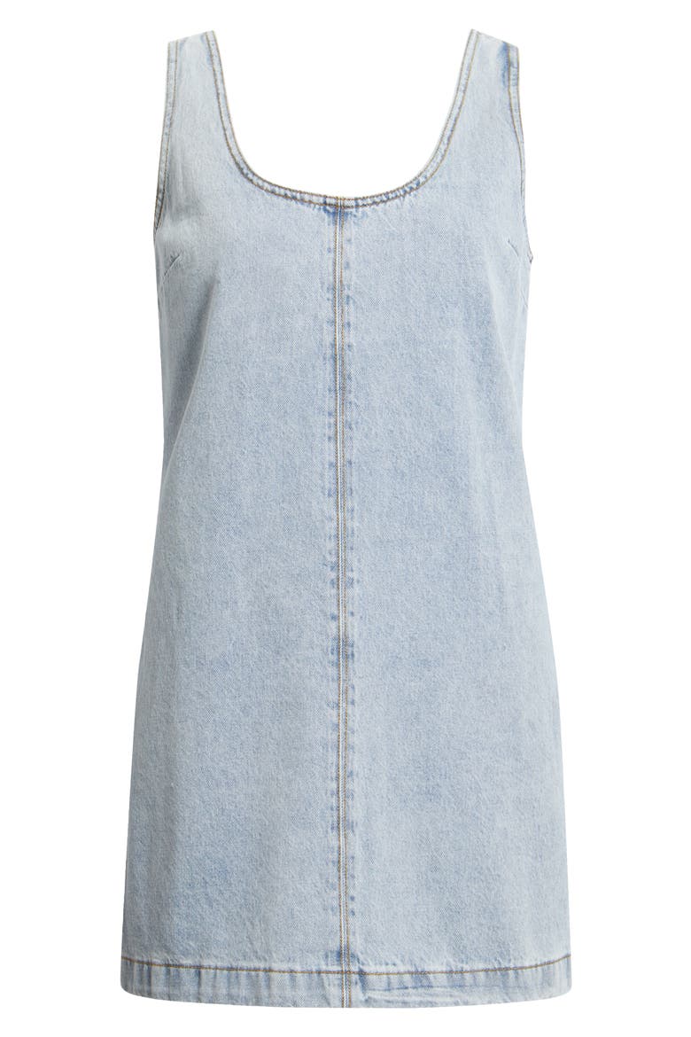Ellie Sleeveless Denim Minidress, Alternate, color, VINTAGE BLUE