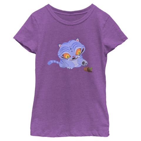 Girls' Mischievous Derpy Graphic Short Sleeve T-Shirt