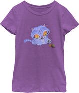KPop Demon Hunters Girls' Mischievous Derpy Graphic Short Sleeve T-Shirt
