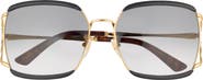 Gucci 59mm Gradient Rectangular Sunglasses