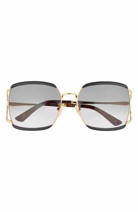 Gucci 59mm Gradient Rectangular Sunglasses