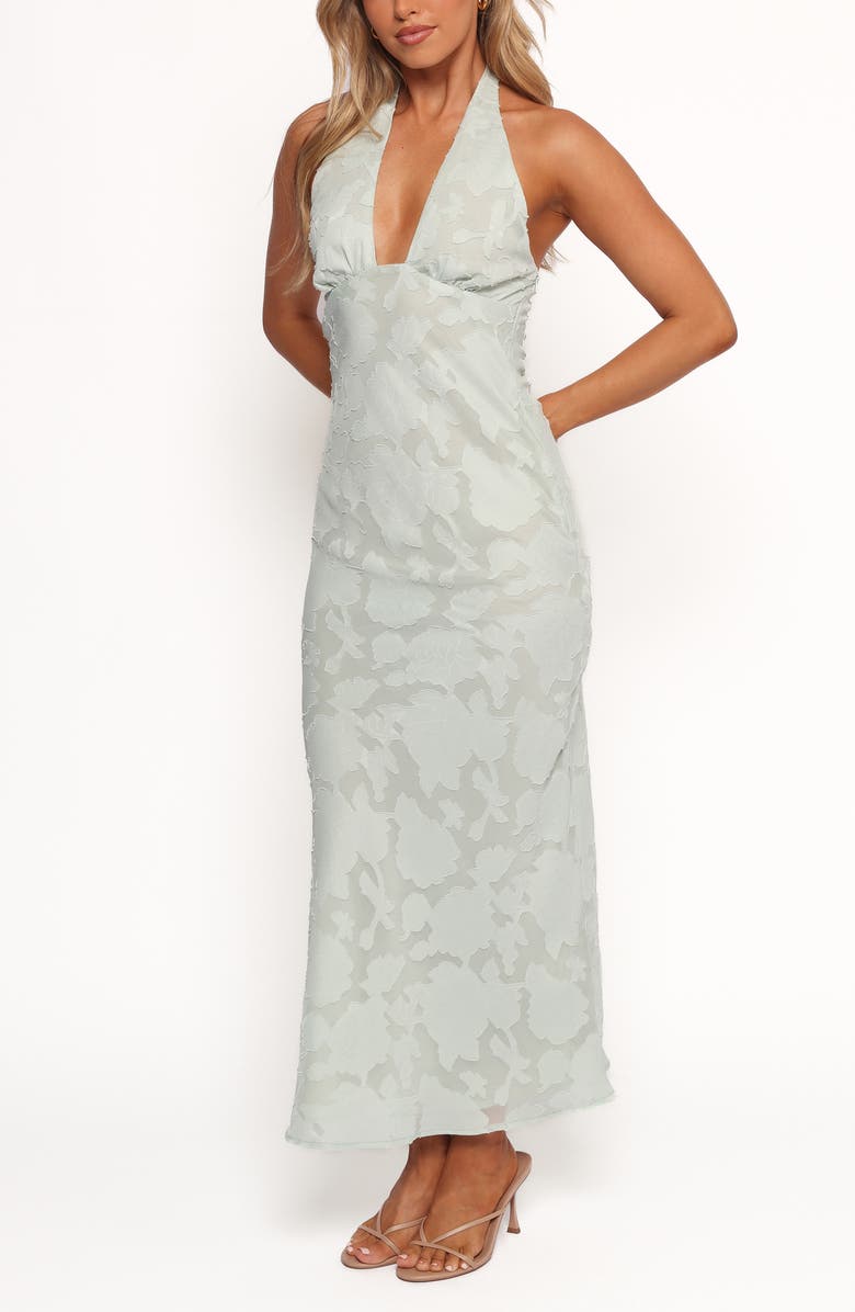 Petal & Pup Edwards Halter Dress, Alternate, color, Sage