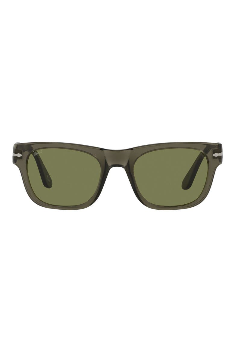 52mm Rectangle Sunglasses, Main, color, HAVANA/ POLAR BROWN