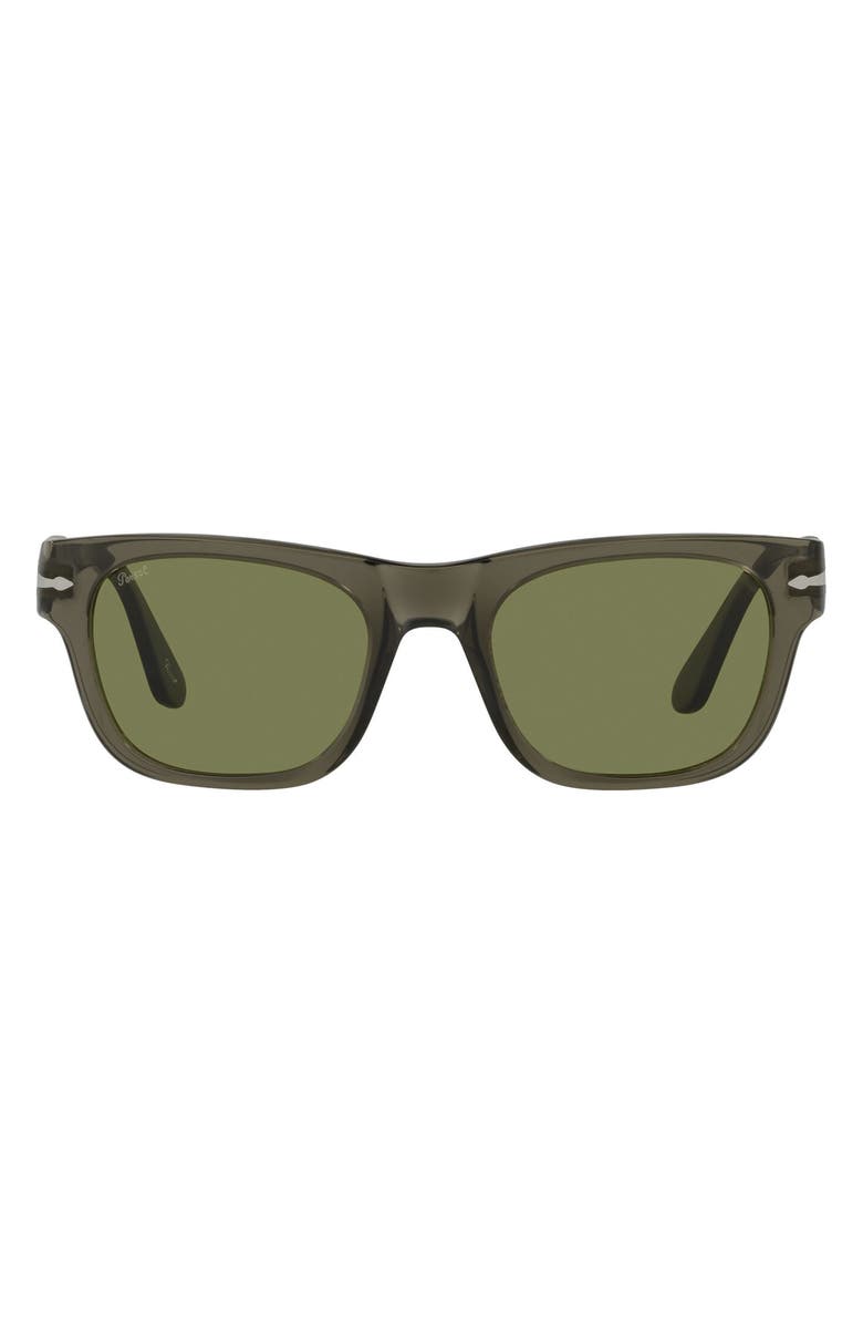 Persol 52mm Rectangle Sunglasses, Main, color, 
