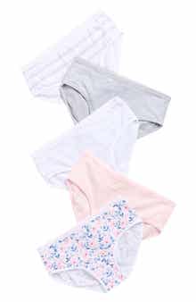 Laura Ashley Kids' Assorted 5-Pack Bikini Briefs