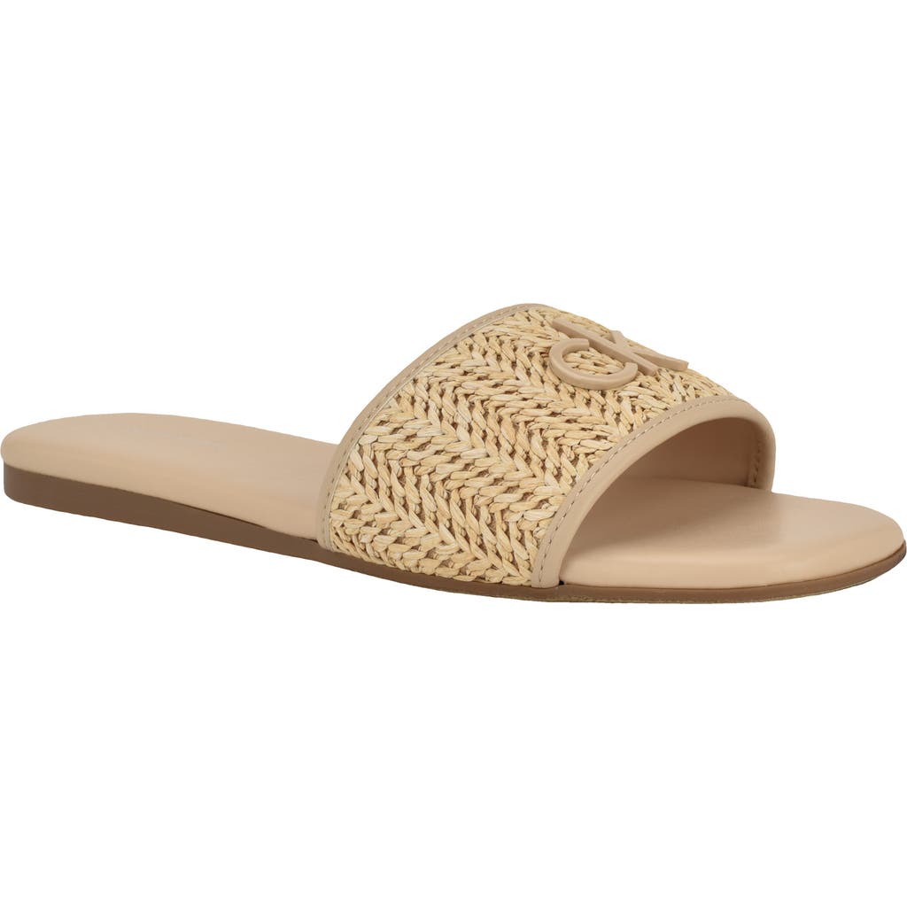 Calvin Klein Yolla Slide Sandal in New Parchment2/new Parchment at Nordstrom Rack, Size 7.5