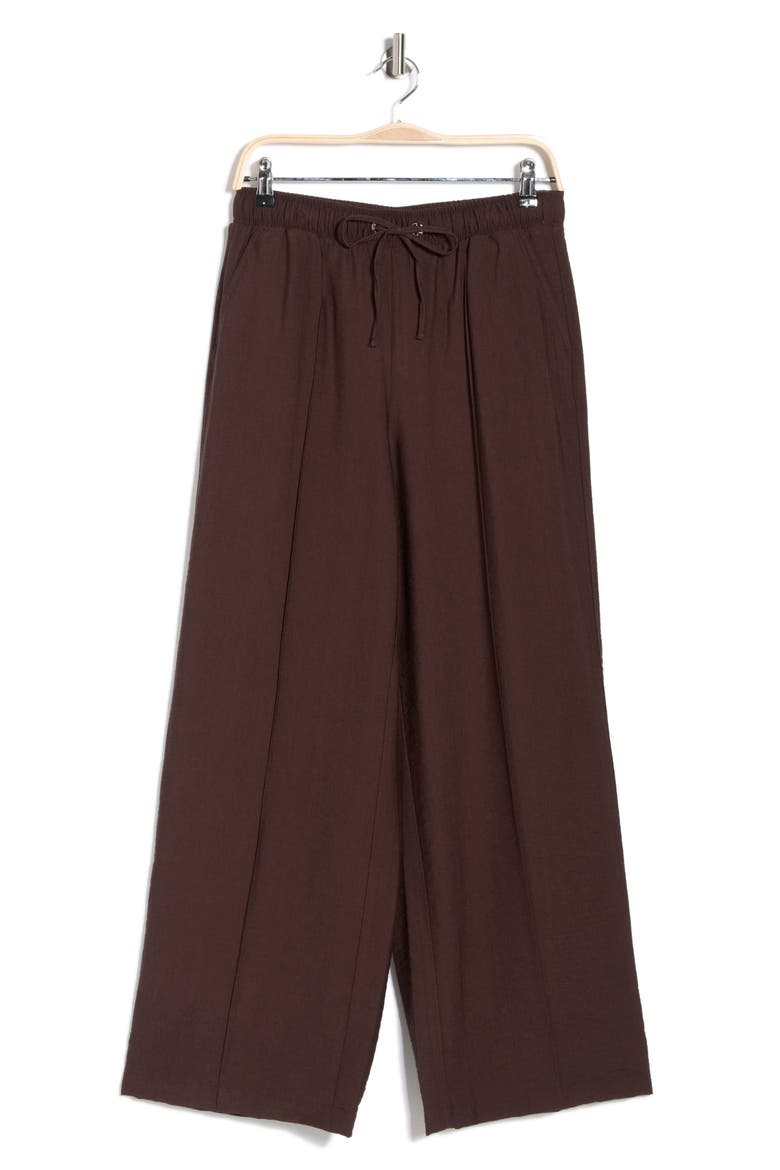 Front Seam Pull-On Pants, Alternate, color, TOBACCO