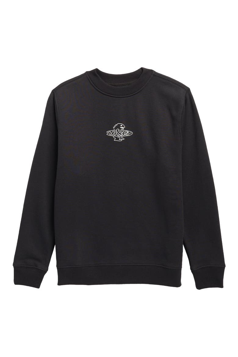 Kids' Food Spot Graphic Cotton Blend Sweatshirt, Main, color, BLACK