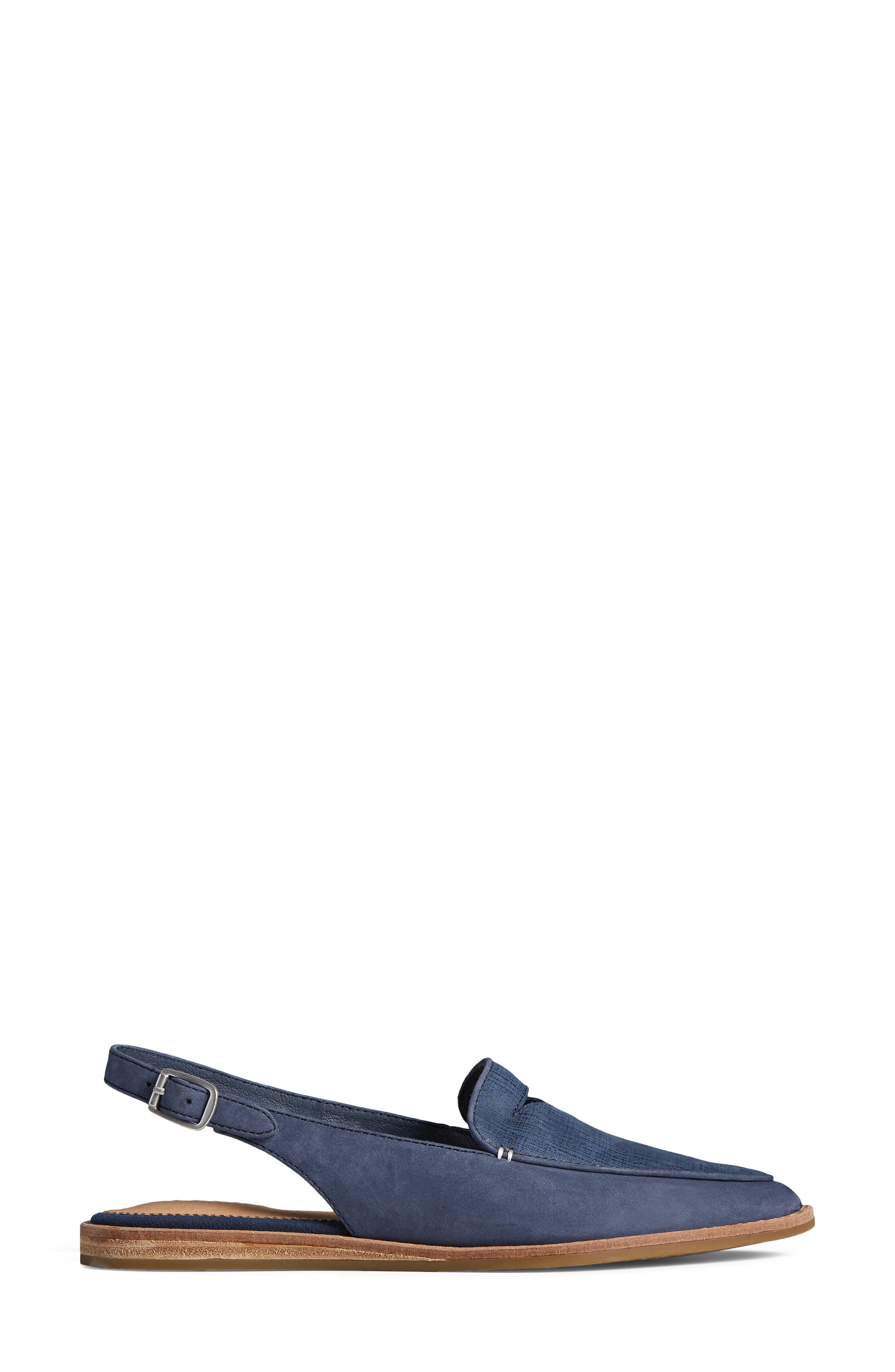 Saybrook Slingback Flat, Alternate, color, NAVY