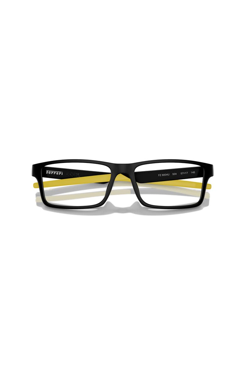 57mm Rectangle optical glasses, Alternate, color, Black