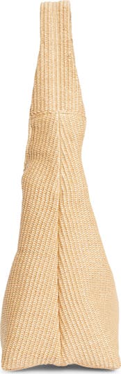 JIMMY CHOO Beach Diamond Hobo L ラフィア Beach Diamond Hobo L | Natural Raffia Shoulder Bag | JIMMY CHOO