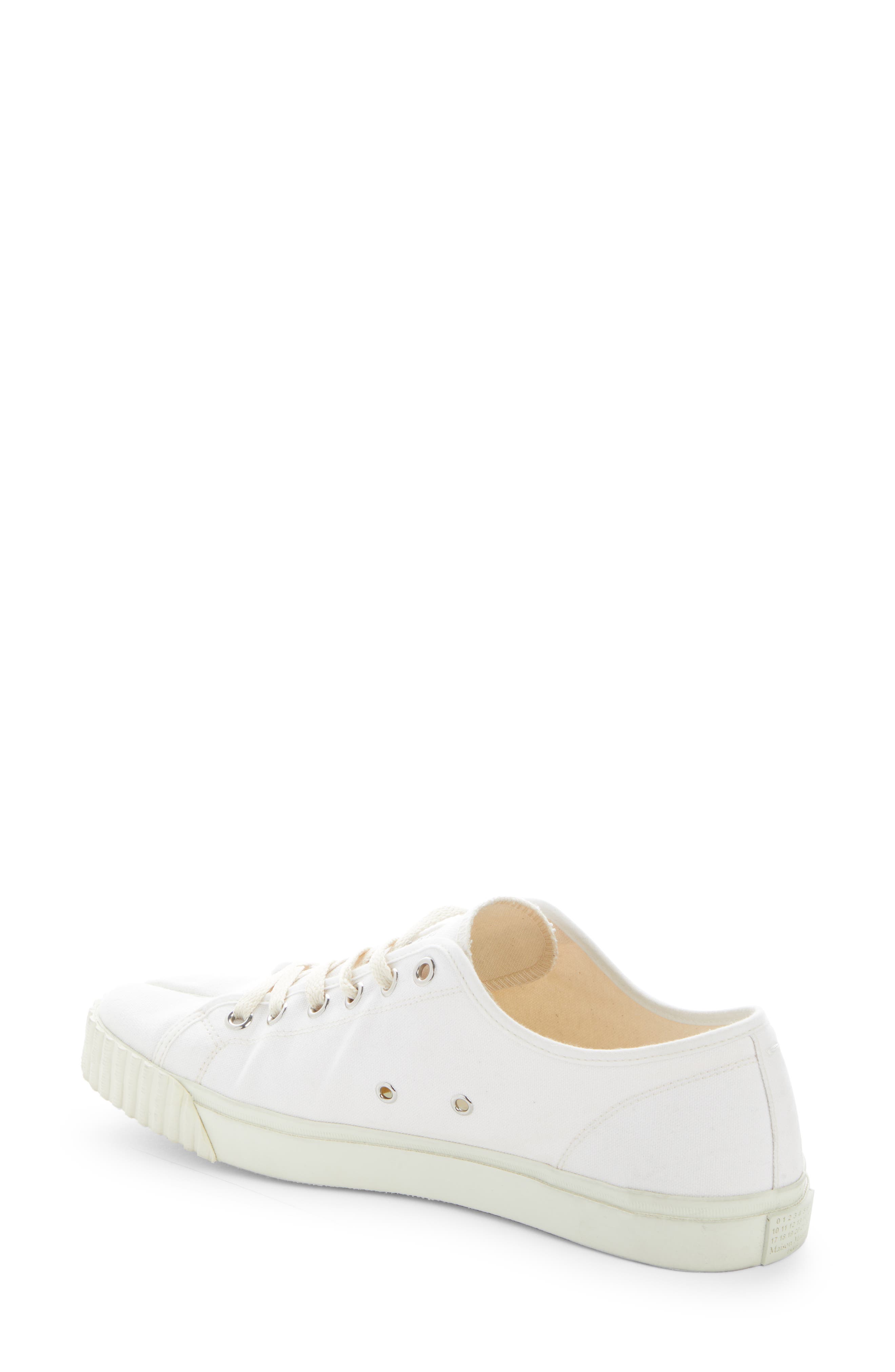 Tabi Low Top Sneaker, Alternate, color, WHITE