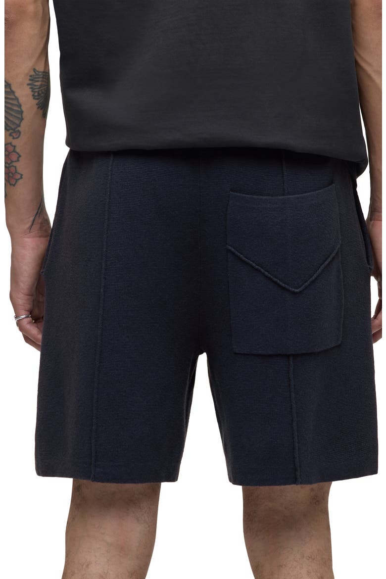 Double Knit Cotton & Cashmere Drawstring Shorts, Alternate, color, FLEET