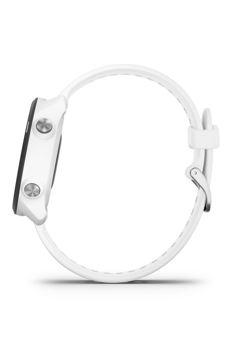 Forerunner® 245 Music GPS Running Smart Watch, 42mm, Alternate, color, WHITE