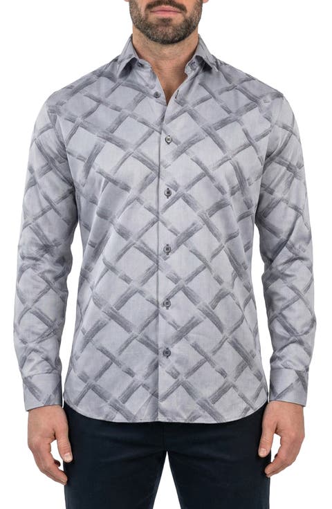 Fibonacci Contemporary Fit Button-Up Shirt