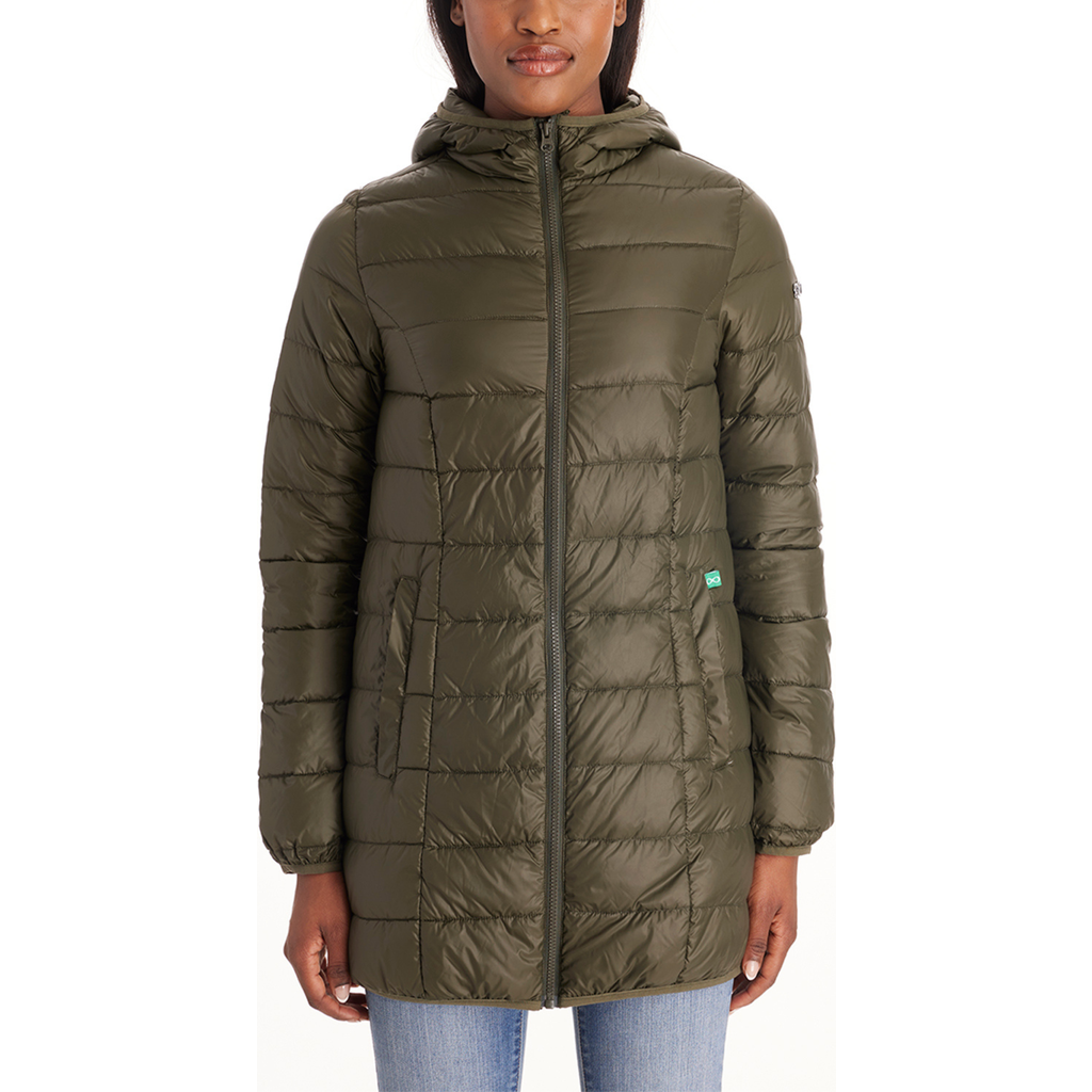 Modern Eternity Maternity Modern Eternity Ashley 3-in-1 Down Lightweight Maternity Jacket In Green